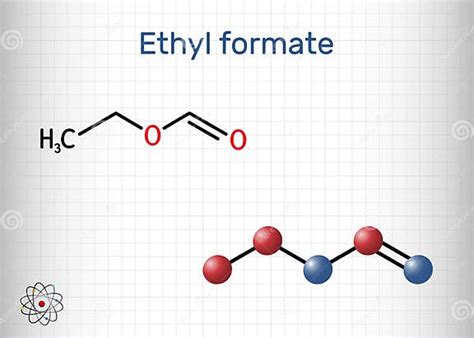 Ethyl Formate Ethylformate Ethyl Methanoate Formic Ether Molecule