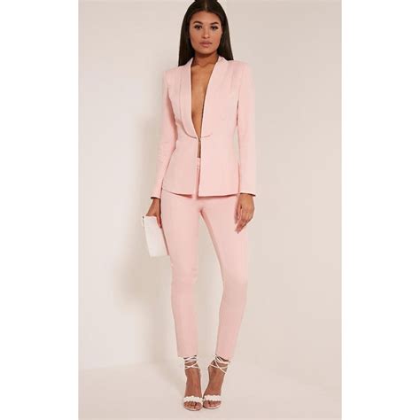 New Light Pink 2017 Fashion Womens Business Suits Ladies