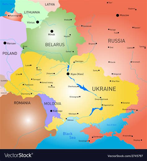 Belarus is a landlocked country in eastern europe that borders russia to the north and east, ukraine to the south, poland to the west, and lithuania and latvia to the north. Map Of Belarus And Ukraine | Map feccnederland