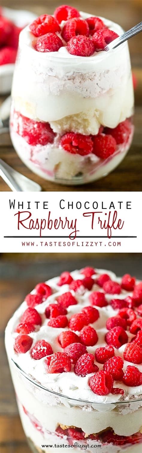 White Chocolate Raspberry Trifle Tastes Of Lizzy T S