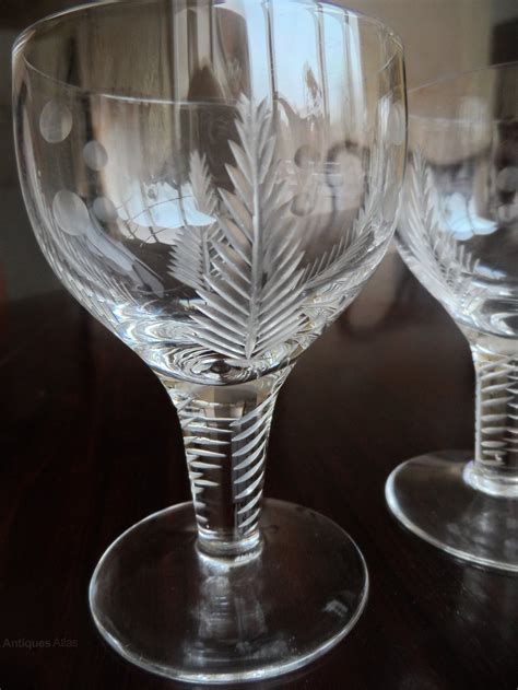 Antiques Atlas Lovely Pair Of Vintage Stuart Crystal Wine Glasses