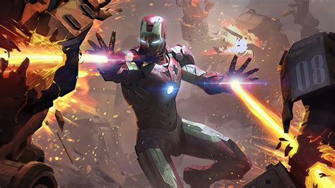 2020 Iron Man Fire Blaster Superheroes 4k Hd Movies