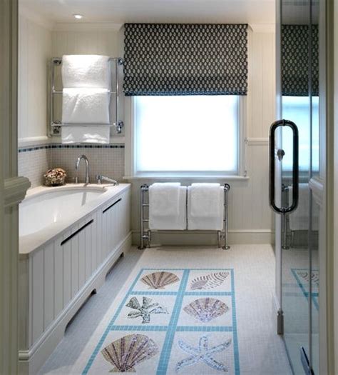 Floor tile can make a serious impact in small spaces. Beach Tile Art for Bathrooms and Kitchens Inspired from ...