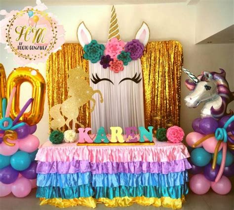 Unicornio Unicorn Themed Birthday Party Unicorn Theme Party Diy