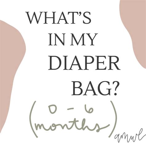 Whats In My Diaper Bag 0 6 Months A Military Wifes Life