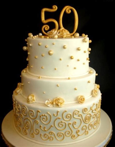 Fiftieth Wedding Anniversary Cakes Golden Wedding Anniversary Cake