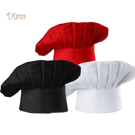 Adul Chefs Hat Baker Professional Elastic Adjustable Men Women Cook Cap