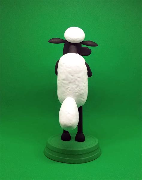 Shaun The Sheep 3d Printed Handpainted Figurine Fan Art Etsy