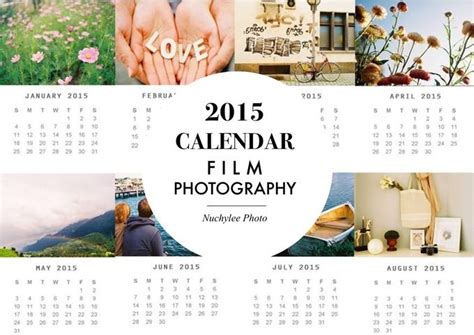 2015 Calendar Film Photography Set Film Photography Vintage Film