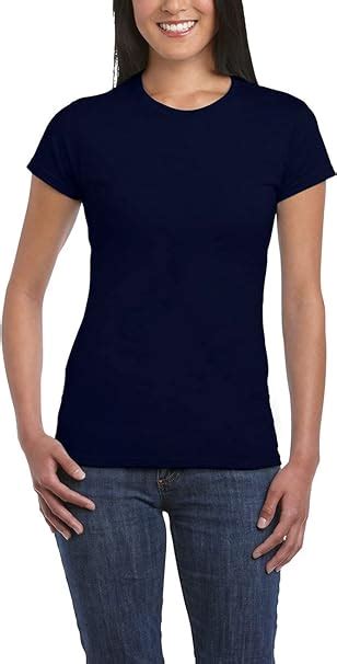 2 Pack Gildan Ladies Short Sleeve T Shirt Womens Crew Neck Plain Tee Softstyle Cotton T Shirt