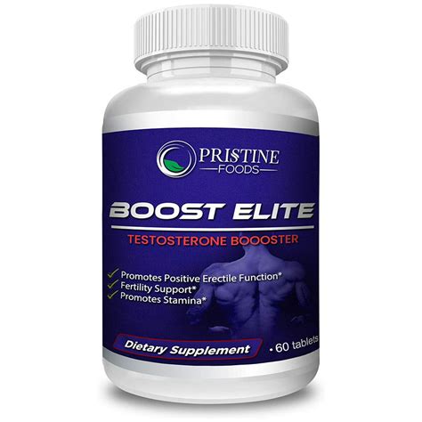 Pristine Foods Boost Elite Testosterone Booster For Men Male Performance Enhancement Pills