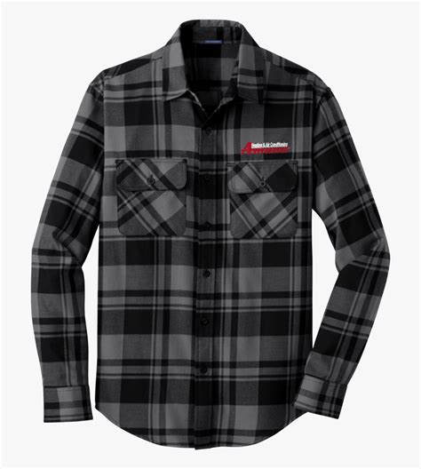 A1820m Mens Plaid Flannel Shirt Black And Gray Plaid Shirt Free