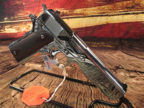 Colt 1911 Govt Model 38 Super Bright Stainless For Sale