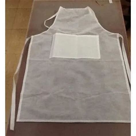 White Plain Disposable Cutting Non Woven Apron For Safety And Protection Size L Xxl At Rs 15 In