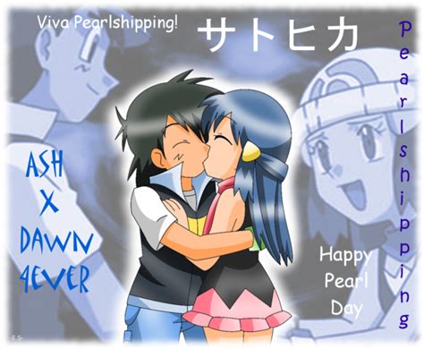 Pearlshipping Ash And Dawn Fan Art 20375938 Fanpop