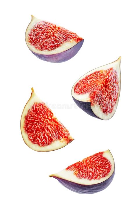 Fresh Flying Figs Fruits On A White Background Stock Image Image Of Ripe Healthy 125602001