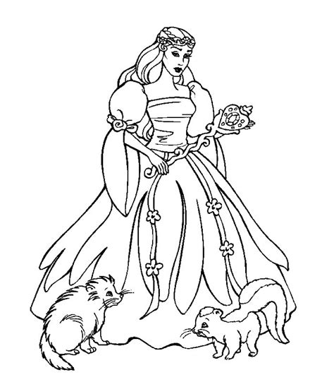 Aumentando la pressione del tratto si otterranno dei colori più vivaci e l'ombreggiare due colori, uno sull'altro, è una buona maniera per rendere graduale la loro mistura. Disegni Barbie Sposa Principessa Da Colorare Pelautscom ...