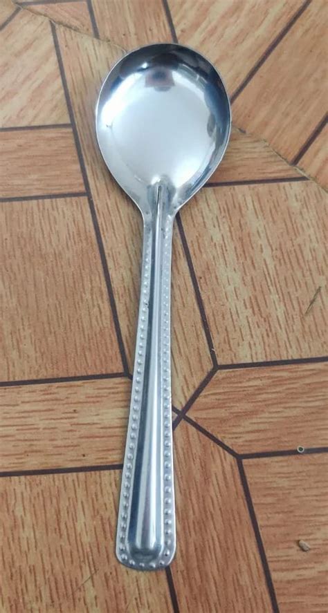 Silver 202 Stainless Steel Serving Spoon For Kitchen Size 8 Inch At Rs 45 Dozen In Ahmedabad