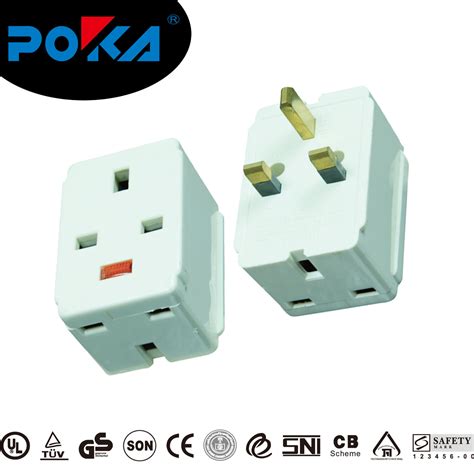 2 Round Pin Plug 13 Amp Uk Plug Socket Adapter China Travel Adapter