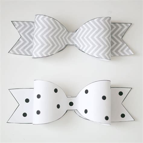 Free printable paper bow template! Freebie Friday: Printable Paper Bows - Ash and Crafts