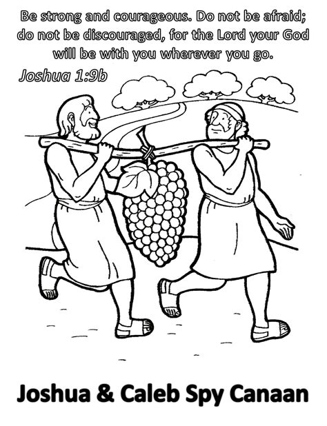 Joshua Spies Coloring Pages Coloring Pages