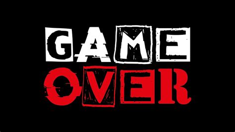 Black Background Game Over Hd Game Over Wallpapers Hd Wallpapers Id