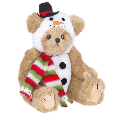 Bearington Frost E Bear Christmas Plush Stuffed Animal Teddy Bear In
