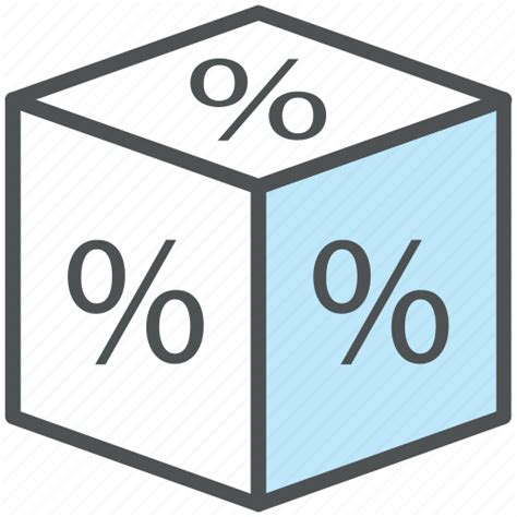 Discount, discount cube, discount label, offer, offer cube, percentage, promotion icon