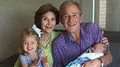 George W. Bush shares adorable photo of meeting his granddaughter photo ...