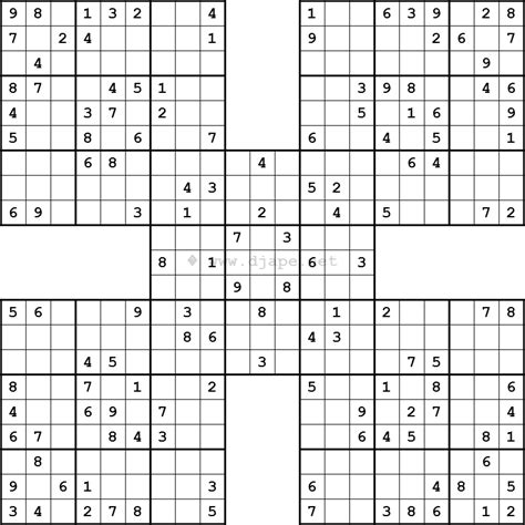 Here you can get new 16x16 sudokus daily with solutions. Samurai Sudoku Online | Free printable puzzles | Sudoku ...