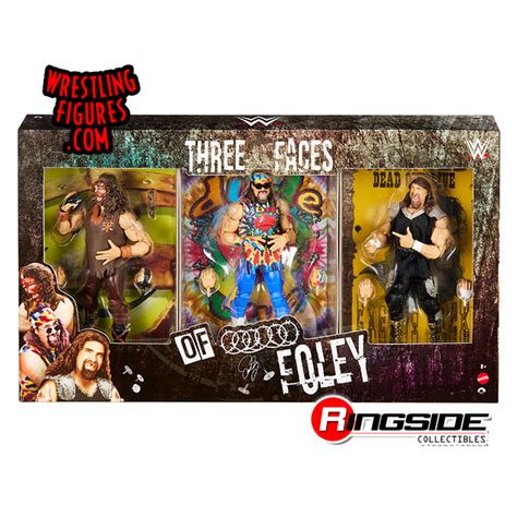 3 Faces Of Foley Wwe Elite 3 Pack Ringside Exclusive Toy Wrestling