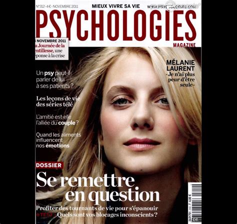 La Couverture Du Magazine Psychologies Du Mois De Novembre 2011