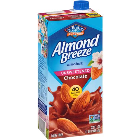 Almond Breeze Dairy Free Almondmilk Unsweetened Chocolate 32 Fluid