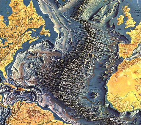 Maps Of The Atlantic Ocean Floor Geology In Geology Earth Map