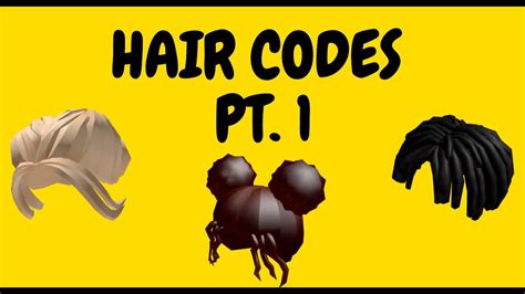 Aesthetic Black Hair Codes Part 3 Roblox Bloxburg Youtube