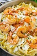 Shrimp Alfredo | Shrimp alfredo pasta, Shrimp fettuccine, Seafood recipes