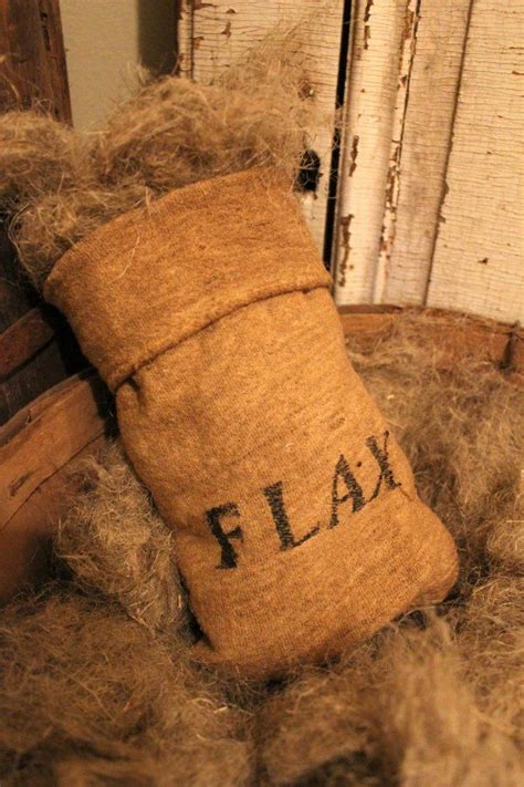flax could be made with wool vintage grain sack flax primitive decorating