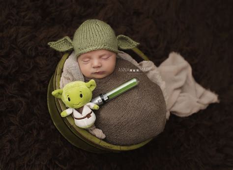 Newborn Photographer Kc Star Wars Newborn Session Yoda And Darth