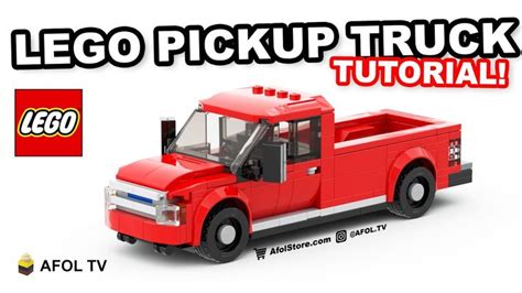 Lego Pickup Truck Tutorial Instructions Lego Wheels Lego Cars