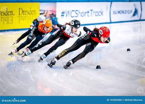 Chinese Speed Competes During The Isu Speed Skating World Championship