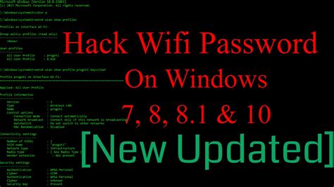 How To Hack Wifi Password On Windows 7881 And 10 Using Command