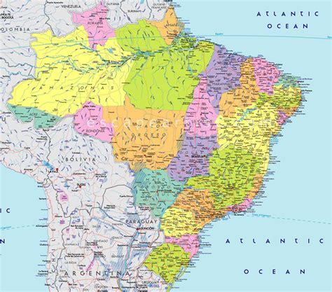 Carte Des Villes Brésil Carte Des Villes Du Brésil