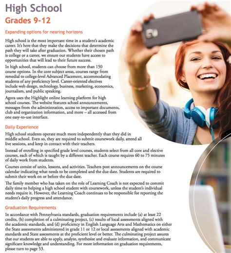 Scope Of Offerings And Student Body The Agora Cyber Charter School