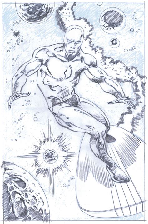 The Silver Surfer By John Buscema Marvel Comics Art Comic Book