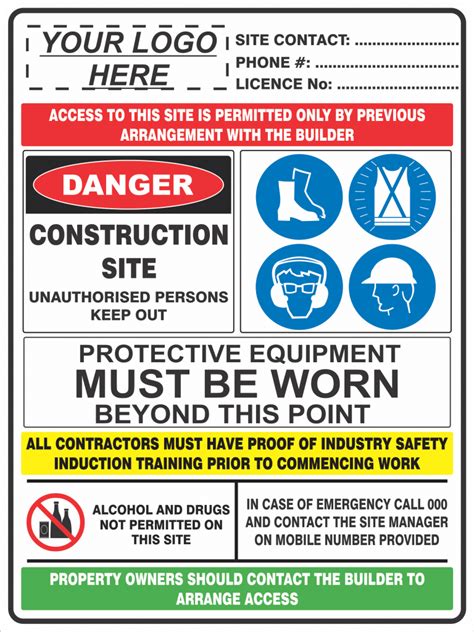 Check spelling or type a new query. CONSTRUCTION SITE COMBINATION SIGN | Discount Safety Signs ...