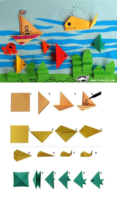 Underwater Origami Origami Crafts Paper Crafts Origami Origami Art