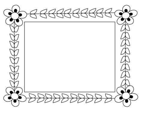 Frame Coloring Pages Printable