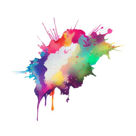Watercolor Stain In Colorful 21179795 Png