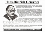 Numisbrief, Hans-Dietrich Genscher, Dienstältester Außenminister der ...