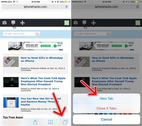 Let's see example and you can use anyone as you need. 2 Ways to Quickly Open a New Tab in Safari on iPhone